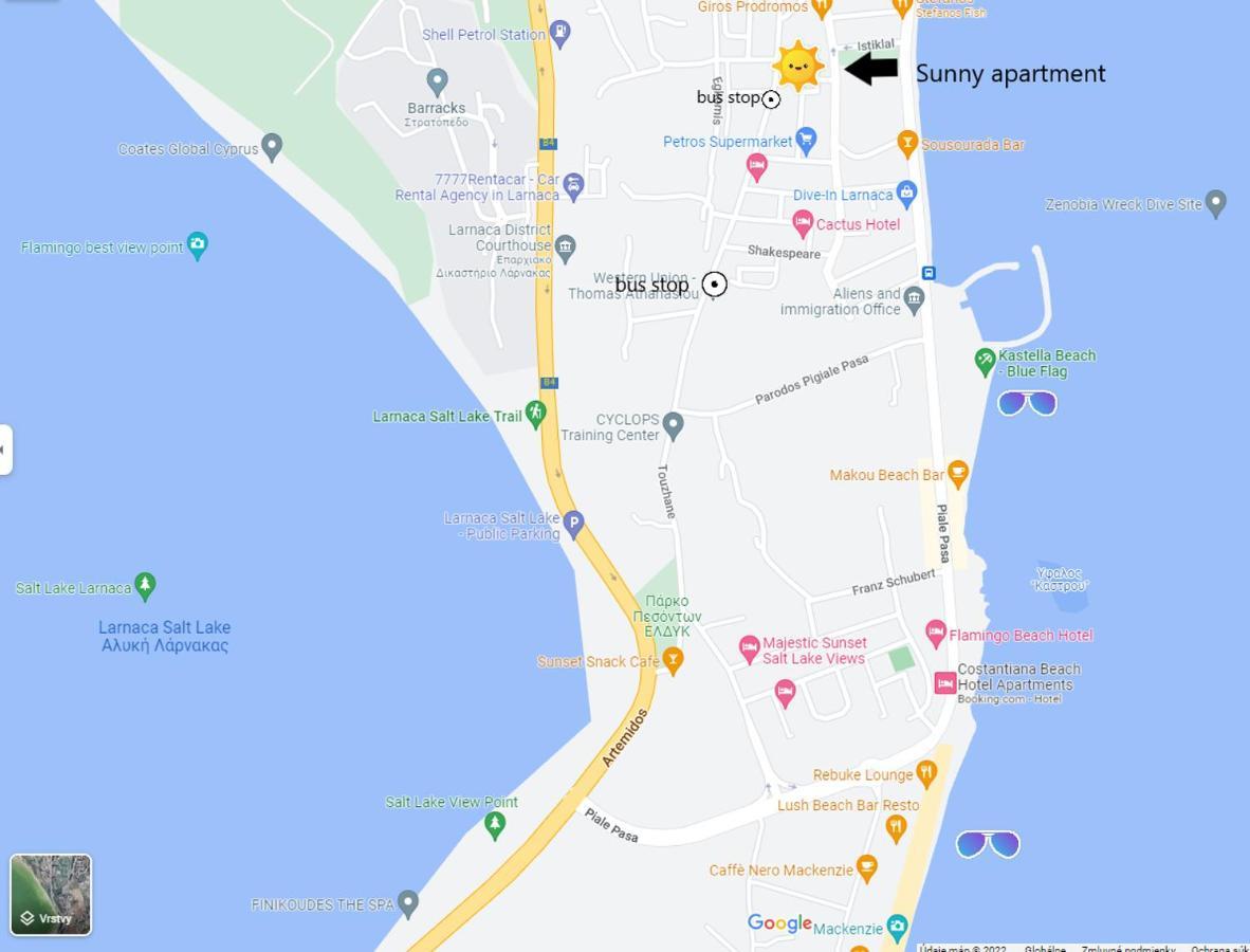 Large Apt 2 Bedrooms Sea View & 2 Balconies Ларнака Екстер'єр фото